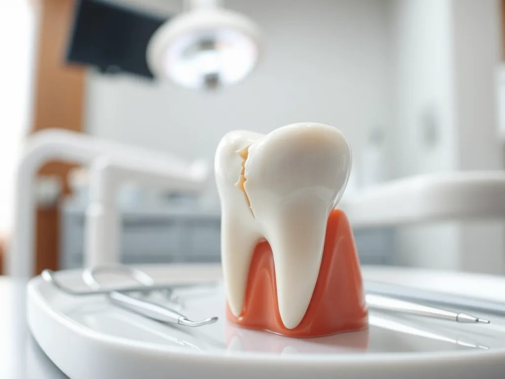 Pęknięty ząb pionowo po leczeniu kanałowym – co robić?